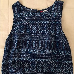 H&M cropped tribal print tank top